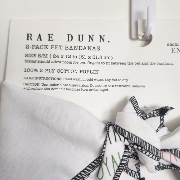 Rae Dunn Good Girl Pet Bandanna 2-Pack S / M - Picture 10 of 10